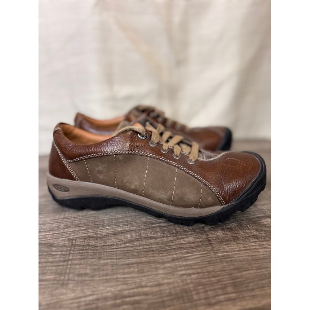 Keen Presidio Brown Leather Nubuck Walking Shoes Womens 11 US 42 EU 1011401